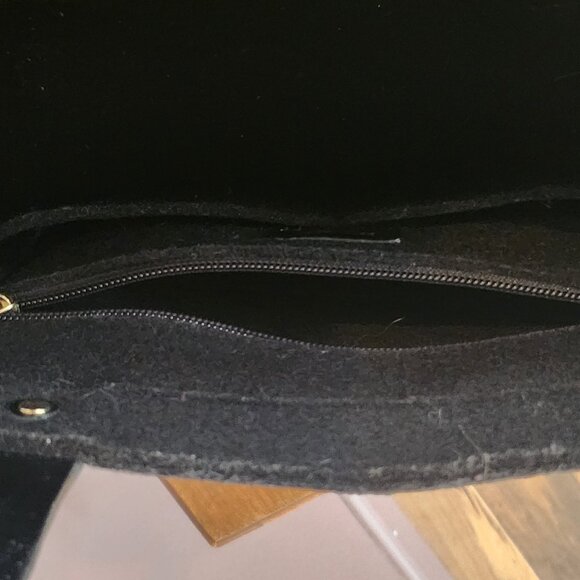 ✨ Vintage Kate Spade Black Felt & Sparkle Shoulder Bag ✨ - Picture 5 of 5